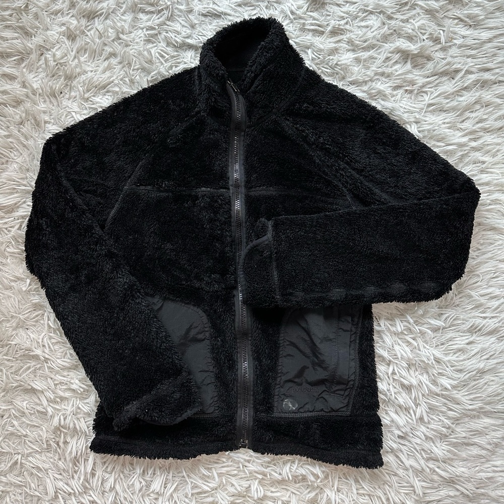 Patagonia Women’s Reversible Soft Fleece Black Jacket Size Small - Picture 4 of 5